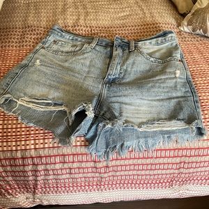 Denim shorts